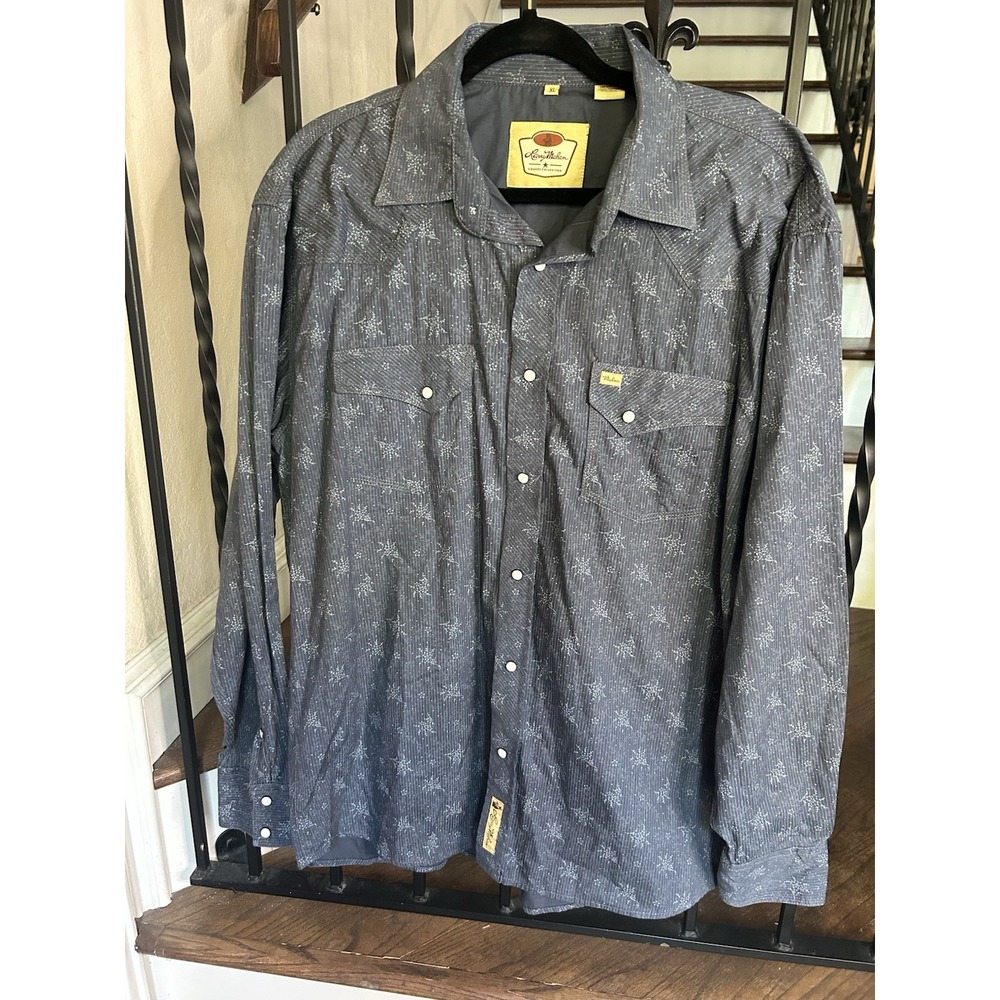Men's Size XL Larry Mahan Cowboy Collection Men's Pearl Snap Western Shirt